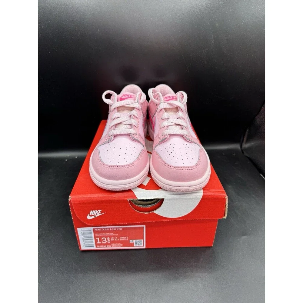 Nike Dunk Low PS 'Triple Pink' Toddler Size 13.5c NEW